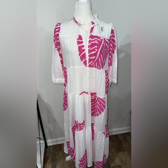 Honorine Dresses & Skirts - Pink and White Maxi Dress